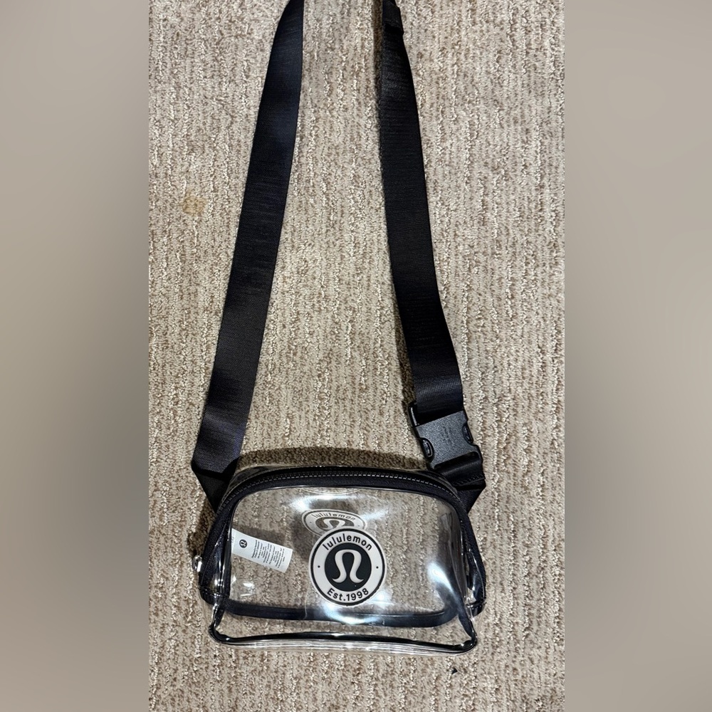 Lululemon Transparent Black Belt Bag
